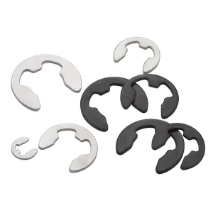 304 Stainless Steel Zinc Finish DIN6799 E Clip Split Washer Circlip Retaining Ring Shaft Fastener M2.3 M10