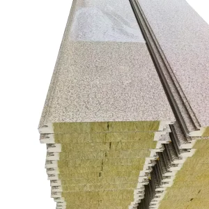 30mm Thickness Rock Wool Sandwich Panel for Ceiling Fireproof Rock Wool Sandwich Panel
