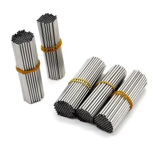 316L Stainless Steel Round Tube Small Caliber Thick Walled Capillary Cut Flat and Burrs Free