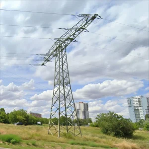 35m Single Crossarm Steel Angle Tower High Voltage Hot Dip Galvanized 4 Legged Lattice Transmission Pylon for SE Asia