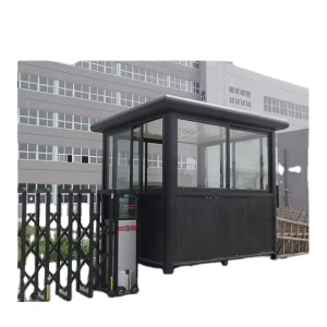 360 Degree Visibility Guard Shack Luxury Decoration Steel Movable Booths Box for Factory Entrance