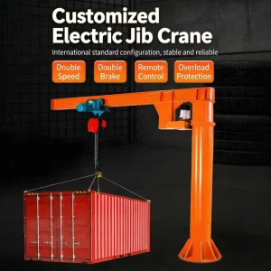 360 Rotating Inclined I Beam Jib Crane Foundation Mounted Cantilever Crane for Factory Use