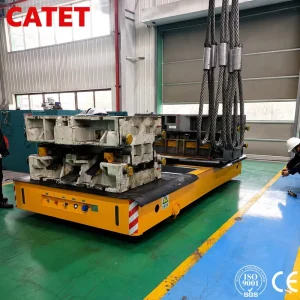 36Ton Trackless Mold Transfer Cart Electric Flat Trolley for Heavy Workshop Die Handling Cart