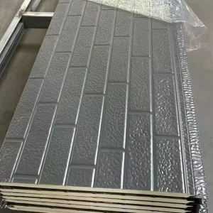 383mm Width Multicolor Option Steel Sandwich PU Eco Friendly Exterior Wall Siding and Roof Panels