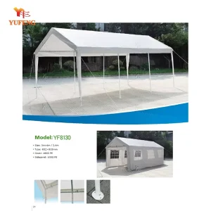 3X6M Steel Carport Canopy for Outdoor