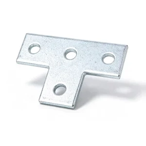 4 Hole T Shape Hot-Dip Galvanized Stainless Steel Solar Panel Bracket Connector Mounting Plate PV Support Rail Carport