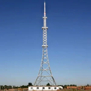 4 Leg Angle Steel Lattice Tower Hot Dip Galvanized Self-Supporting Telecom Tower for 5G 4G LTE Base Station Mast