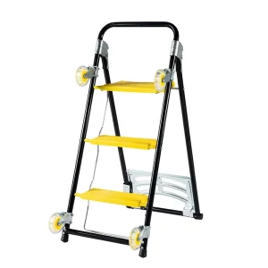 4-in-1 Steel Folding Trolley and Step Ladder