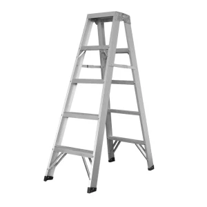 4.0m Anti Slip Folding Step Ladder 150kg Industrial Grade Aluminum Steel Household Ladder for Modern Apartments