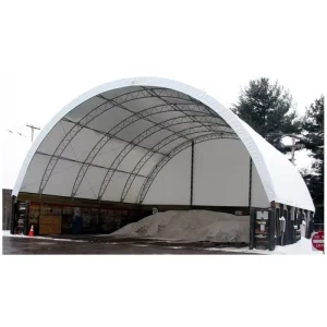 40ft x 40ft Double-Truss Shipping Container Canopy, Heavy-Duty Steel Frame Industrial Storage Tent for Distributors