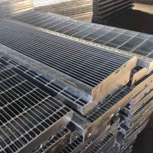 40mm Stainless Steel Floor Decking Steel Grating Serrated Working Platform Press Locked Metal Walkway for Decoration