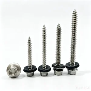 410 304 Stainless Steel Hexagon Self Tapping Screw Dovetail Tile Screw with Waterproof EPDM Washer for Roofing