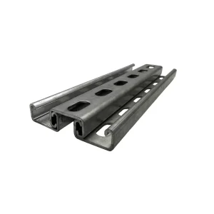 41mm X 41mm X 2.5mm Pre Galvanized Steel Metal Strut Channel U Channels with Slotted Back 4.9FT 1.5M Length Brackets