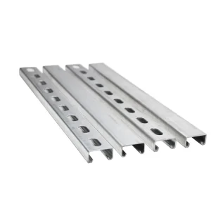 41×41 and 41×21 Hot Dip Galvanized Steel Slotted Strut Channel C Channel Uni Strut Channel C Profile Steel Rail