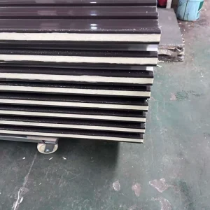 45mm 65mm 95mm Thickness Great Wall Sandwich Panel PU Insulated Metal Wall Board for Multi Functional Building Siding
