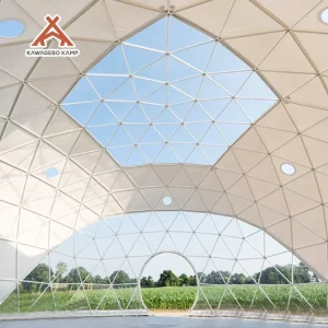 48M Custom Exhibition Geodesic Dome Igloo Tent Greenhouse Glamping Trade Show Event Tent