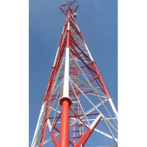 4G Cell Phone Tower 3-Leg Microwave Antenna Mast Steel Lattice BTS Radio WiFi Communication Telecom Tower Accessory