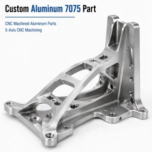 5 Axis CNC Milling Aluminum 7075 UAV Support Bracket Mounting Frame for High Performance Drone Applications