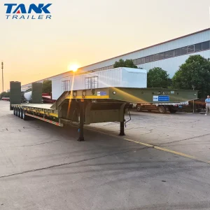 5 Axle Heavy Duty Steel Lowboy Semi Trailer