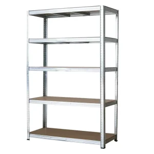 5 Layer Steel Boltless Rivet Shelving Galvanized Corrosion Protection Plug-In Folding Storage Corner Rack