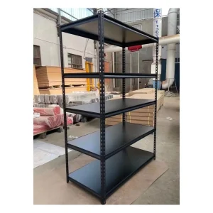 5 Tiers Steel Rack 75kg 150kg Capacity Light Duty Shelves Warehouse Garage Slotted Angle Storage Metal Rivet Z Beam