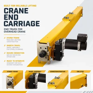5 Ton 10 Ton Crane End Truck Carriage Beam End Carriage Kit for Bridge Crane System