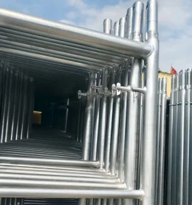 5′ X 5′ X 7′ Masonry Scaffolding Frame Ladders with Cross Brace New Snap On Lock Galvanized Steel Ladder for Construction