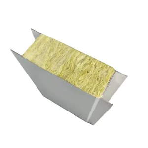 50-100mm Thickness High Density Rock Wool Sandwich Panels with Metal Dust proof Cleanroom Panel for Clean Room Wall