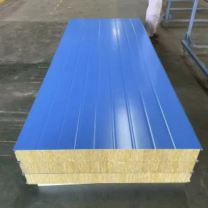 50 75 100 150 200mm Australian Z LOCK Style Rock Wool Glass Woil EPS Sandwich Panel for Fireproof Building