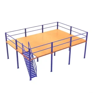 500 1000kg sqm Steel Mezzanine Structure CE Certified Heavy Duty Steel Mezzanine System for Ceramic Tile Warehouse Projects