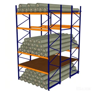 500 to 3000KG Heavy Duty Steel Upright Selective Pallet Racking Adjustable Layers Anti Corrosion Epoxy Coating for Warehouse