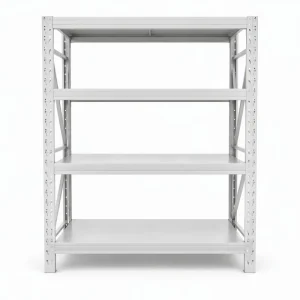 500kg Steel Stackable Rack 4 Tier Heavy Duty Industrial Shelving for Tool Room and Workshop Storage