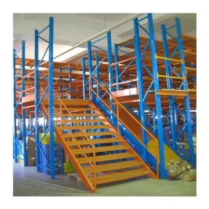 500kg sqm Mezzanine Floor System Heavy Duty Steel Q235 2 Layer Warehouse Storage Platform