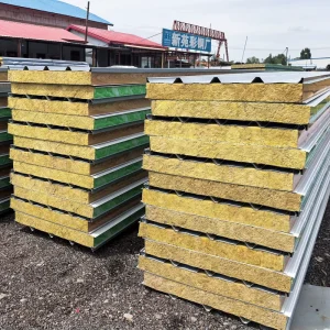 50cm Rock Wool Board House Rock Wool Sandwich Panel Sandwich Composite Panel Glass Rock Wool Board