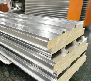 50mm 100mm 150mm Rock Wool Insulated Sandwich Panel Roof