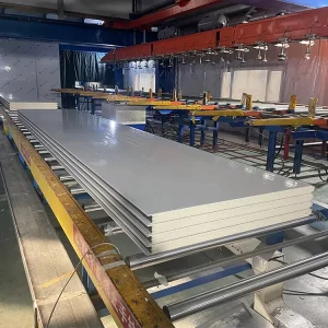 50mm 100mm Soundproof EPS PU Sandwich Panel Fireproof Cold Room Storage Wall Panels Cleanroom Partition Board