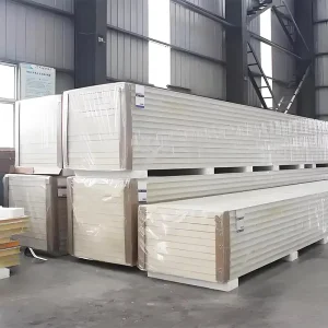 50mm 150mm Metal PU Sandwich Panel for Cold Room and Warehouse Water Resistant Eco Friendly