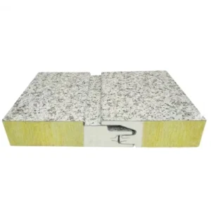 50mm 75mm 100mm 120mm high quality noise reduction A1 level fireproof PU sealed glass wool sandwich roof panel manufacturer