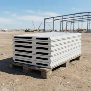 50mm 75mm 100mm 150mm 200mm Galvanized Steel Polyurethane PU PIR Sandwich Roof Wall Exterior Hotel Cold Room