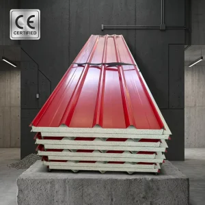 50mm EPS Foam Roof Wall Sandwich Panels Water Fire Resistant Eco Friendly for Warehouse Steel Frame Tents