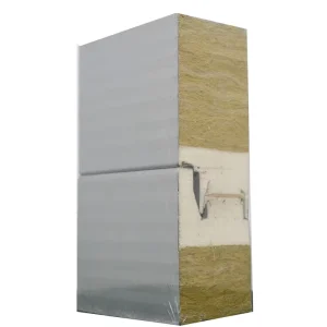 Modern Eco Friendly Metal Polyurethane PU PIR 50mm Edge sealed Rock Wool Sandwich Panels for Cold Room Workshop Exterior