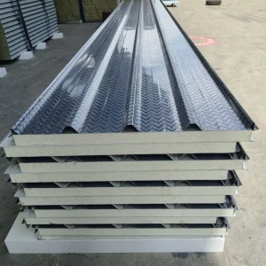 50mm Thick Polyurethane Sandwich Roof Panels Excellent Thermal Insulation Energy Efficiency for Workshop and Warehouse