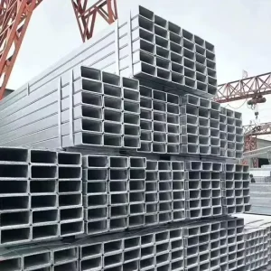 50x50mm 75X75mm A36 Mild Steel Black Hollow Section Carbon Steel Q235 Metal Square Tube Rectangular Tube