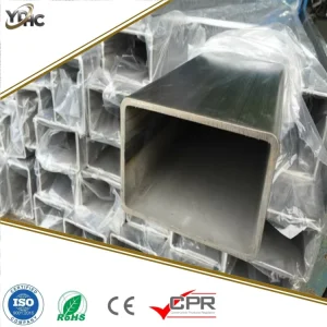 50x50x3mm EN 1.4301 Corrosion Resistant Stainless Steel Hollow Section Square Metal Tube Rectangular Ss Steel Pipe for Coastal
