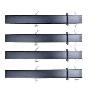 54″ 30″ Heavy-Duty Adjustable Crimped Steel Pipe C Channel Stakes for Flatbed Trailer Support Picket