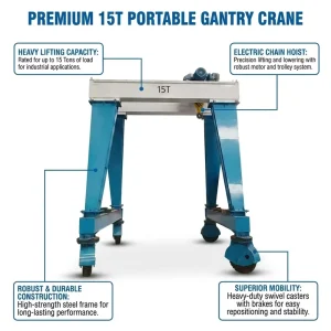 5T and 10T Double-beam Grab-type Gantry Cranes for Sale