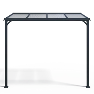 5’x10’ft Metal Door Canopy Rain Shelter Door Awning Door Canopy with PC Sheets