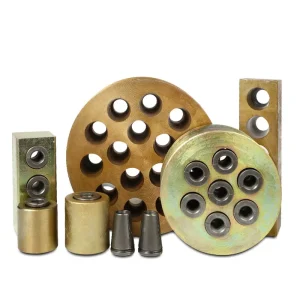 6 Holes 12.7MM Post Tension Anchor Strand Anchorage Bearing Plate Round Anchor Blocks Prestressed Cable Anchor