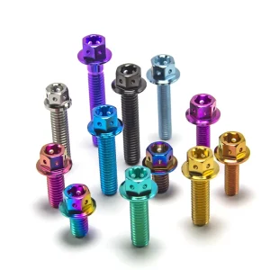 6AL4V Titanium Fastener M8 304 Hex Hexagon Socket Screws Alloy Steel Plating Gold Titanium Screw