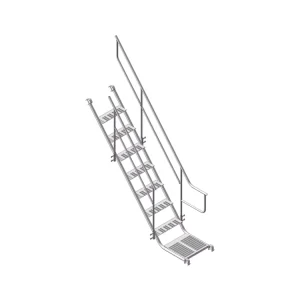 7’*6’4″ Ringlock Steel Step Ladder with Handrails for Scaffolding